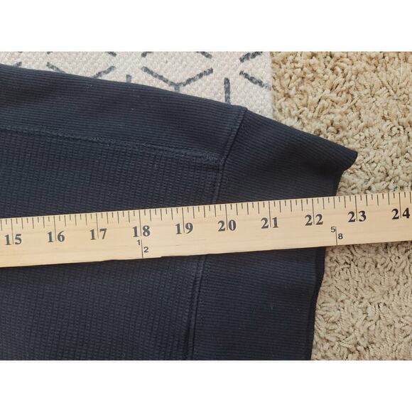 EVERLANE THE CLASSIC FRENCH TERRY  SWEATSHIRT IN WASHED BLACK, SZ XXS - Picture 6 of 8